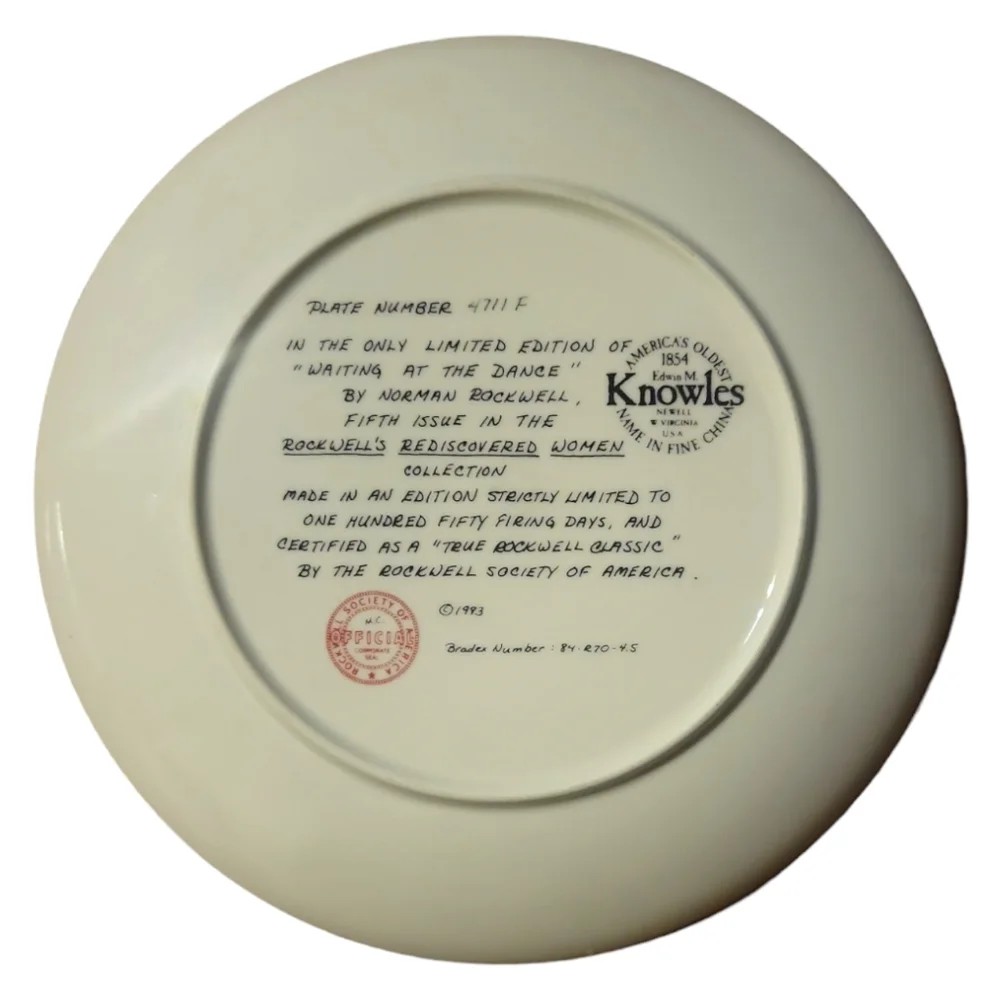 Knowles coa plate