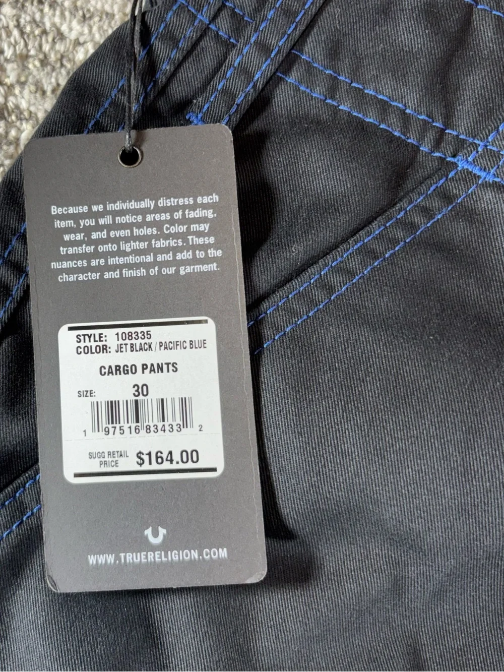 True Religion new tags