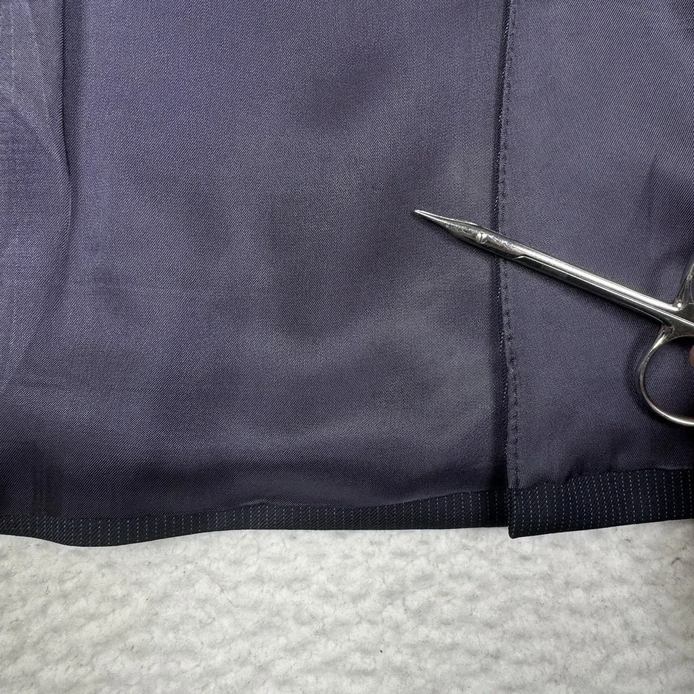 SUITSUPPLY Pure Wool Super 110's Blazer Jacket - Navy Blue Striped -UK 38 EUR 48