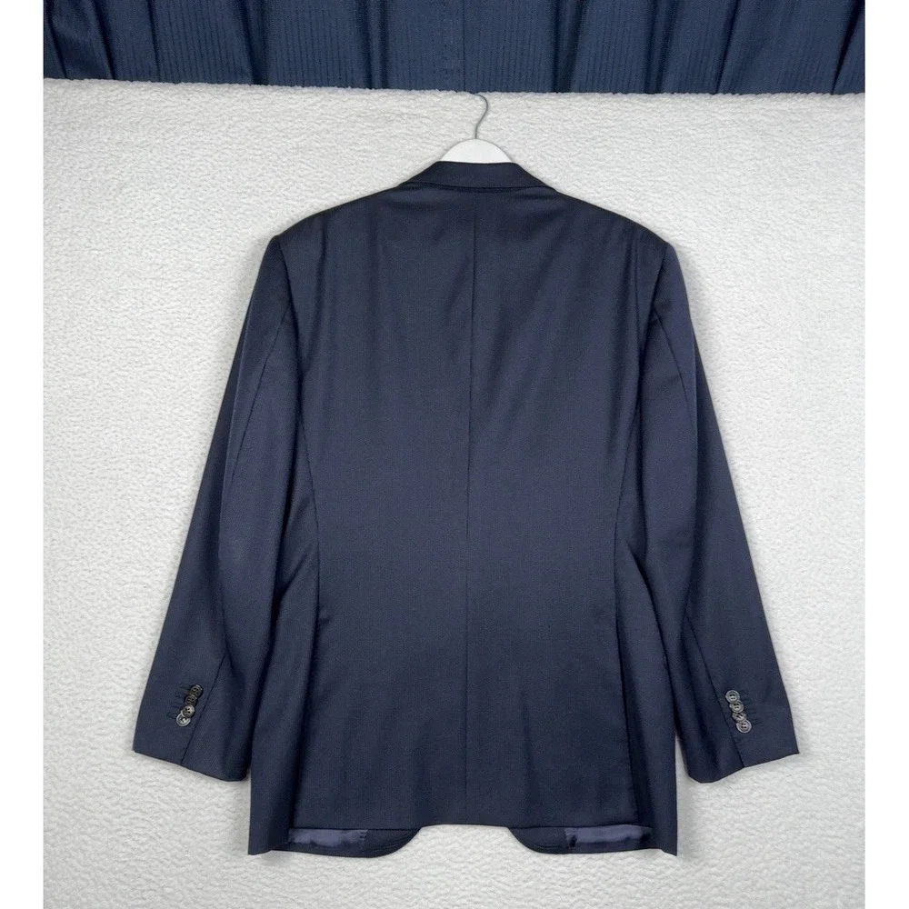 SUITSUPPLY Pure Wool Super 110's Blazer Jacket - Navy Blue Striped -UK 38 EUR 48