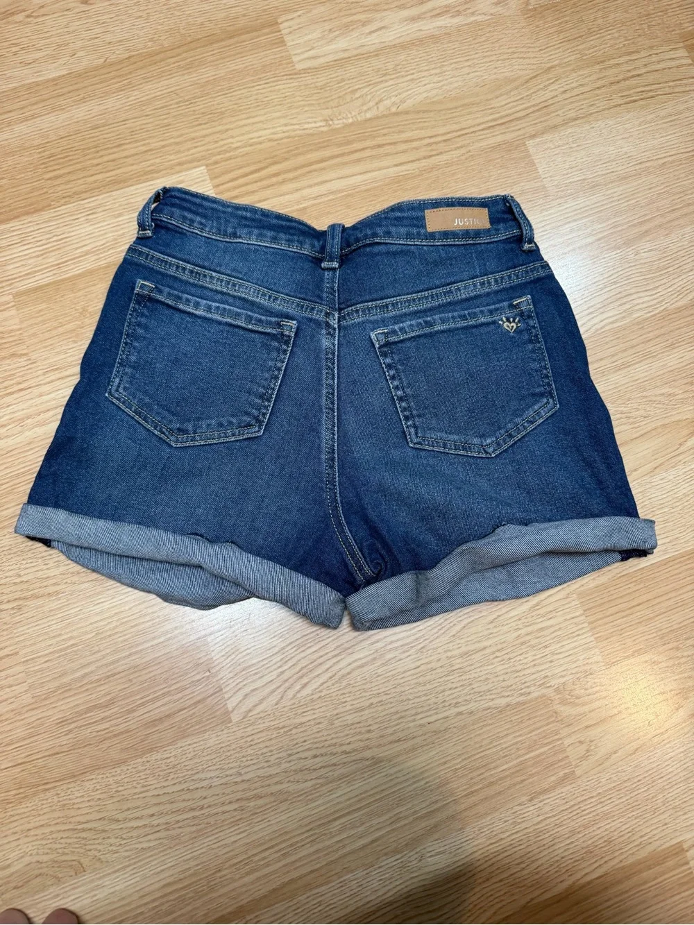 Justice denim shorts