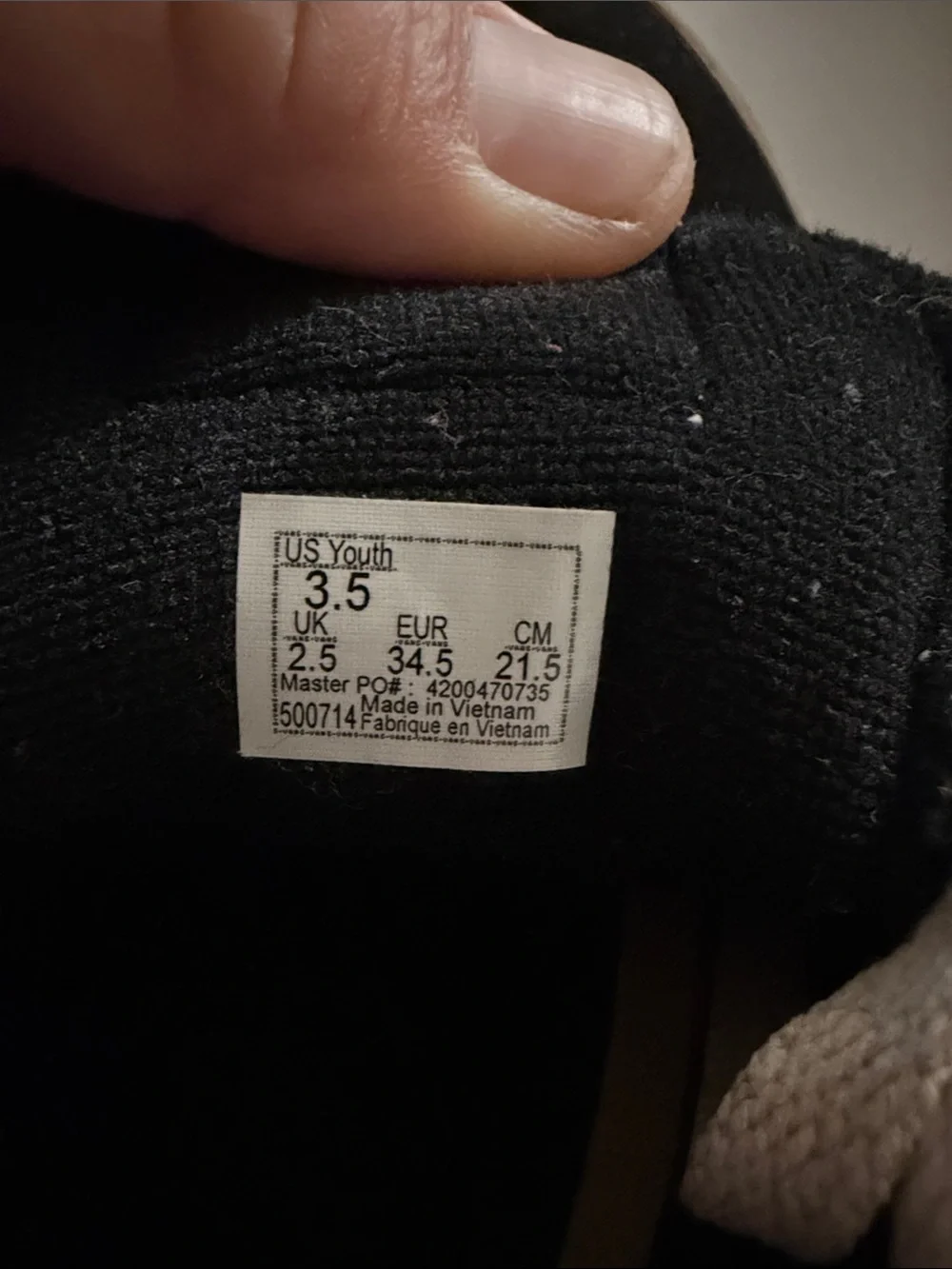 Vans kids shoes