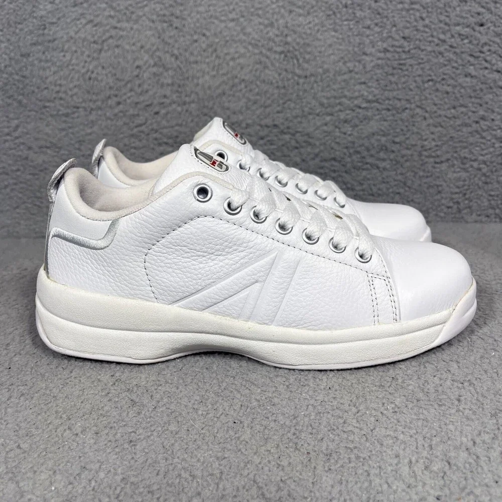Iron Age Work Safety Shoes Sneakers Mens Size‎ 7 Wide White Leather Steel Toe