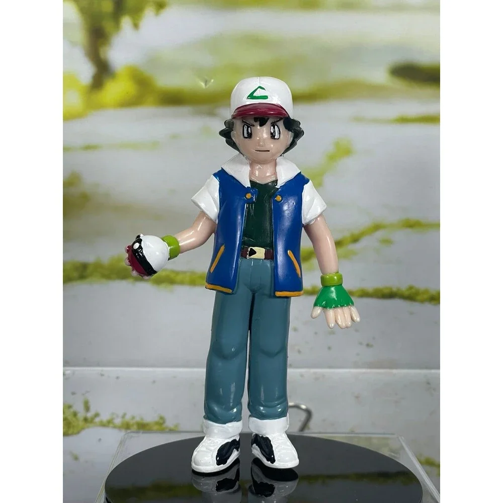 Pokemon TOMY Ash Ketchum Figure Figurine Vintage Original 151 Kanto Nintendo
