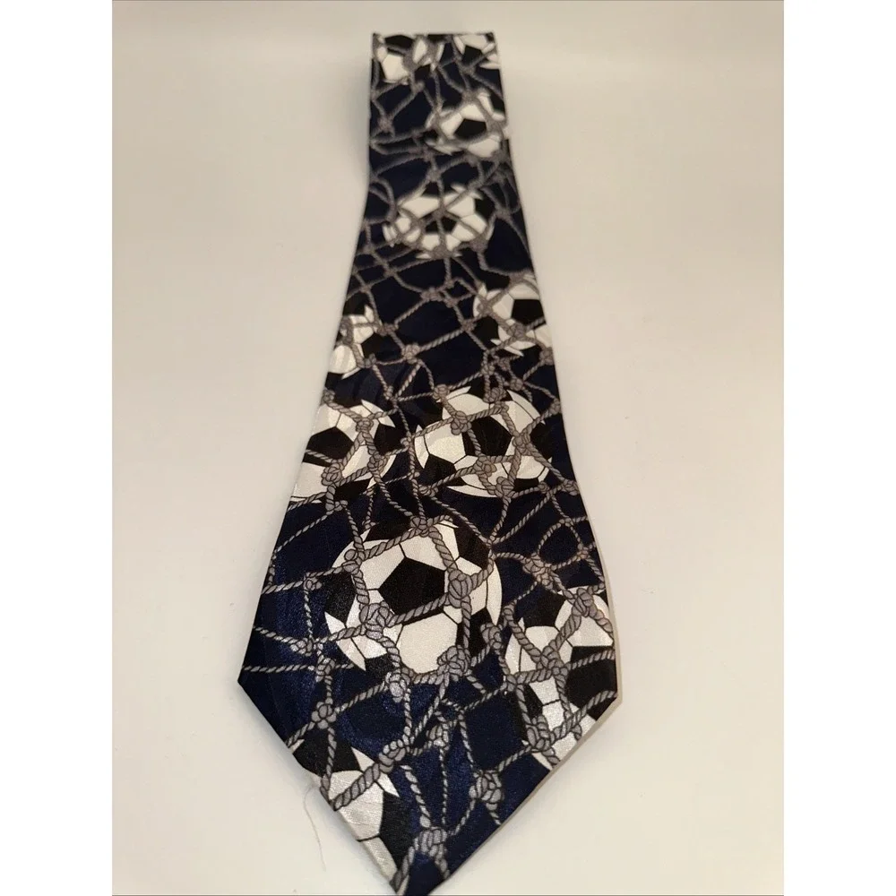 Goal! Men's Necktie Soccer World‎ Cup Game Football Ball Sports Blue Neck Tie