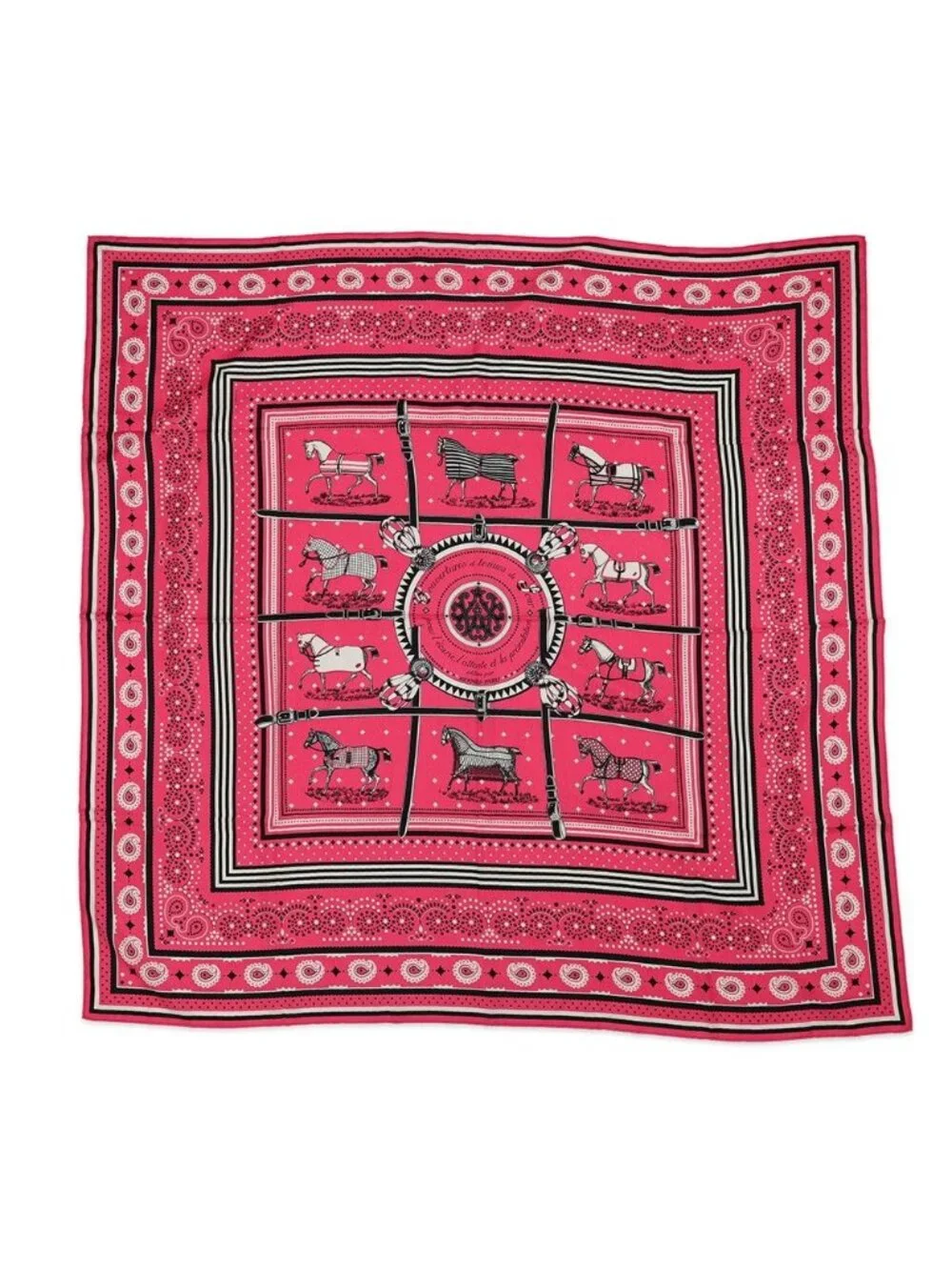 Hermes Shawl Carre 140 Geant Horsewear Bandana Couvertures Et Tenues de Jour