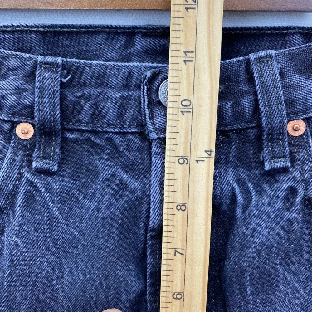 Levi's 501 Original Jeans Men 32x32 (32x30)  Black Straight Leg Button Fly Denim