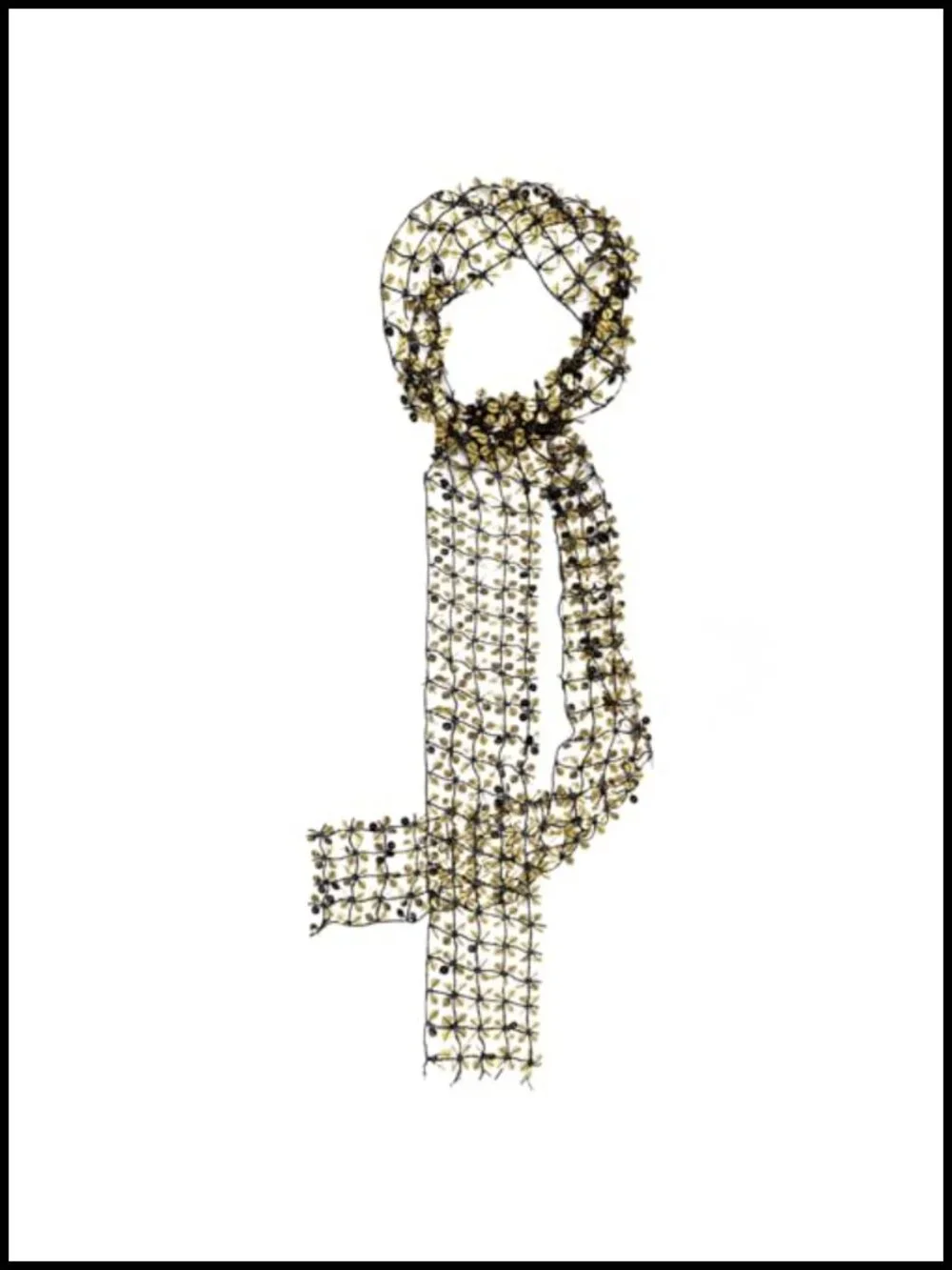 Sequin Fashion Scarf for Women, Skinny Sparkle Scarf, Party Accessory,
