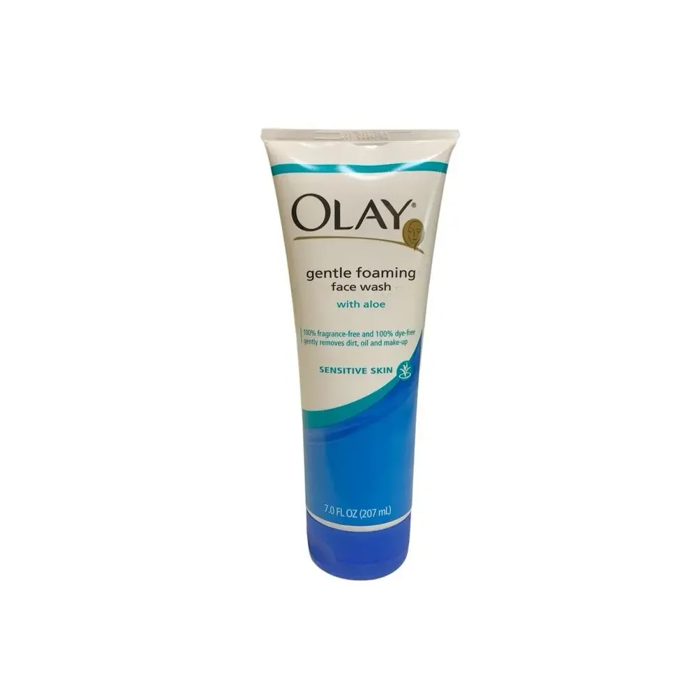 Olay Gentle Foaming Face Wash with Aloe‎ for Sensitive Skin ~ 7oz 207ml ~ New
