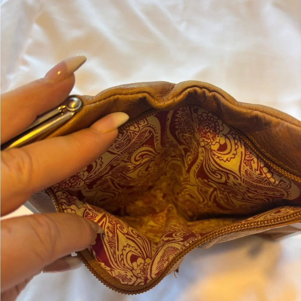 Hobo International Tan Lauren Leather Clutch‎ Wallet