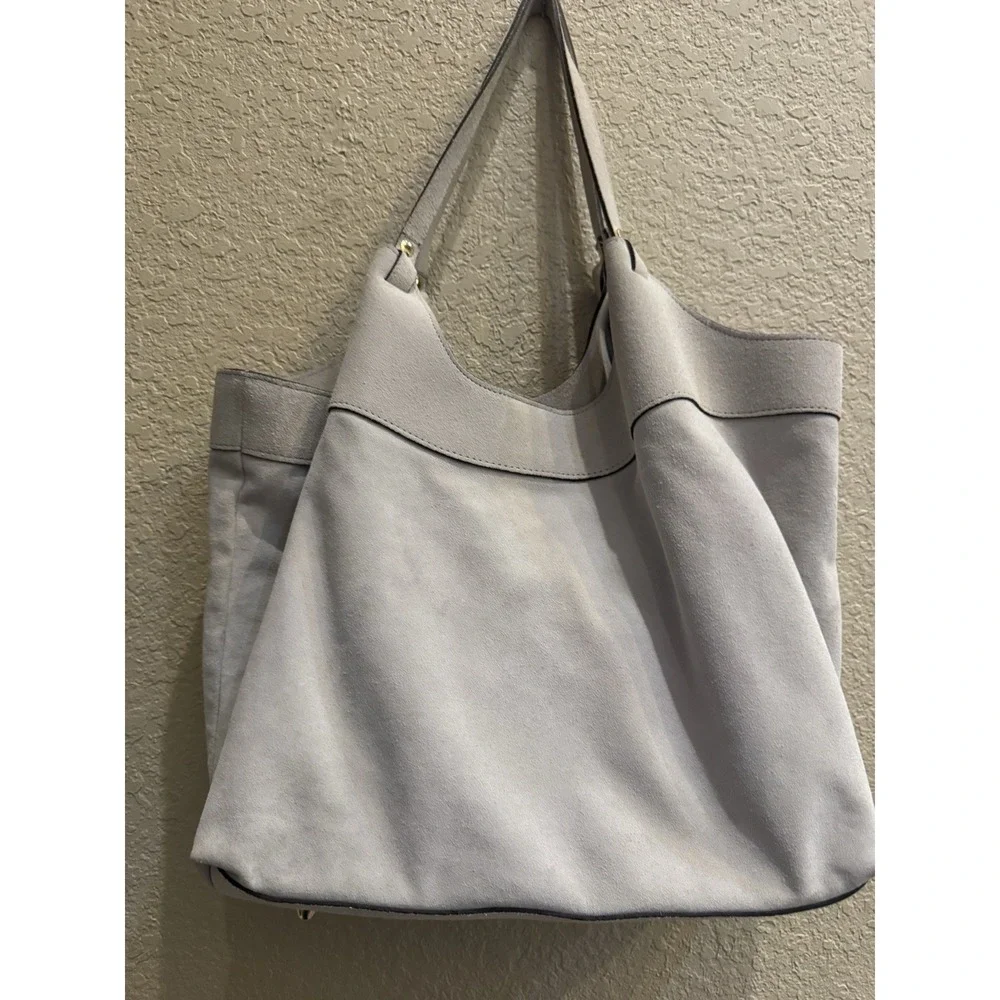 Anna Paola Cream Suede‎ Hobo Bag Luce