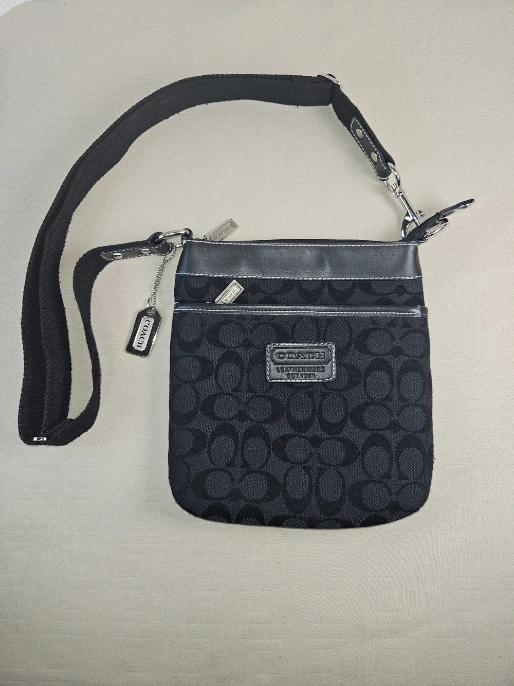 Coach Black Signature Crossbody Bag