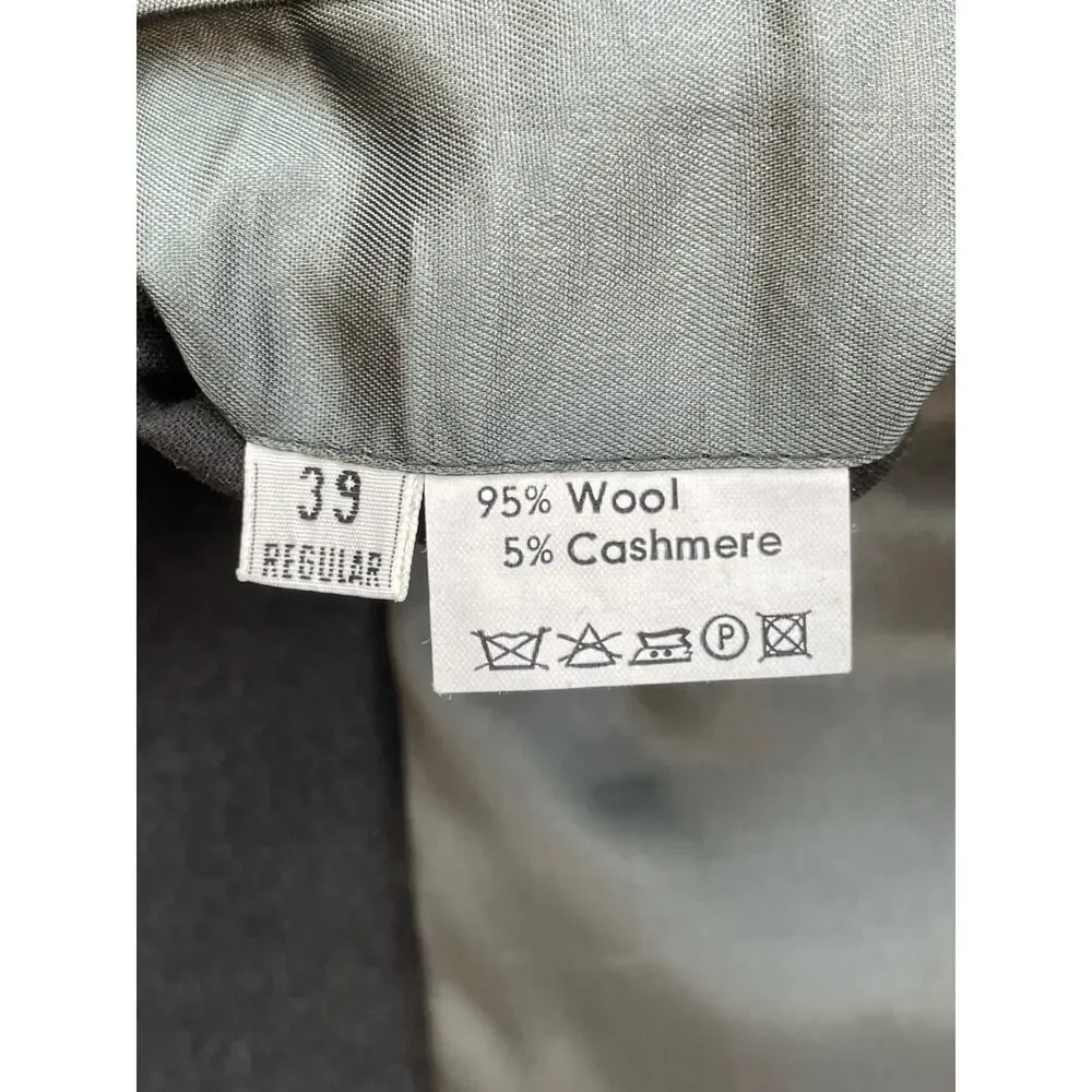 Jos A Bank Blazer Mens 40R Gray Wool Cashmere Blend 2-Button Single Breast Lined