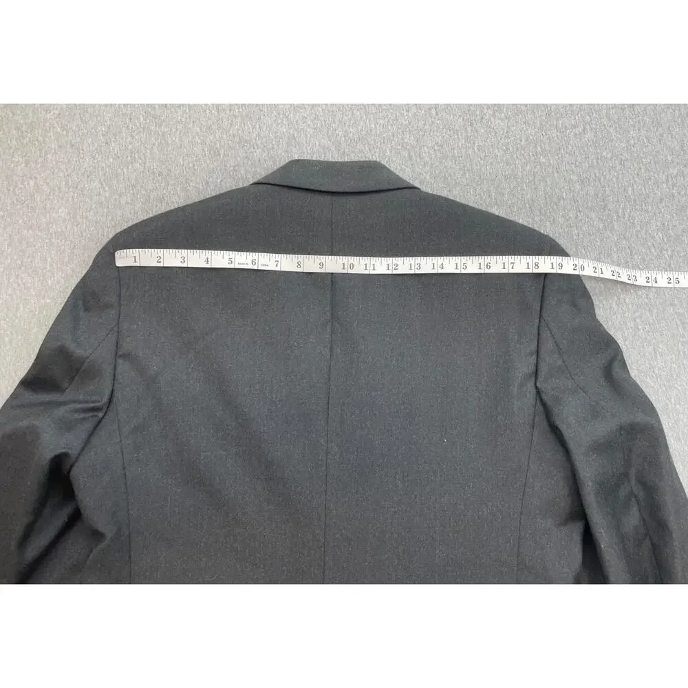 Jos A Bank Blazer Mens 40R Gray Wool Cashmere Blend 2-Button Single Breast Lined
