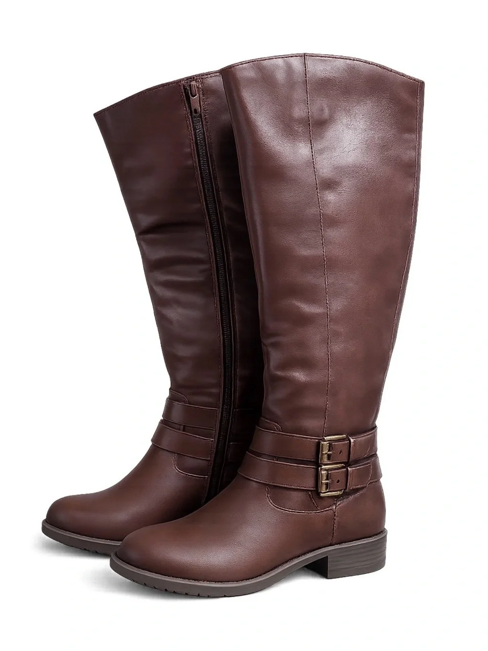 New Style&Co Women’s Maliaa Faux Leather Riding Knee-high boots size 5