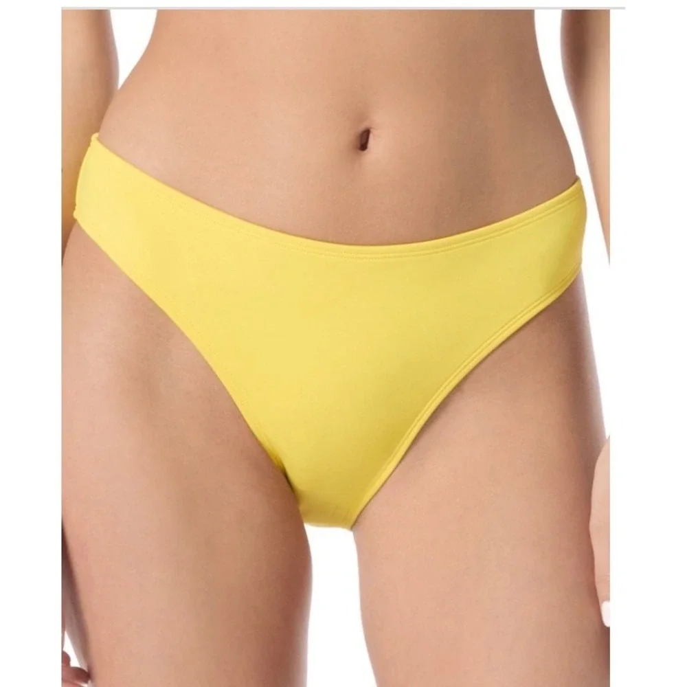Kate Spade New York Womens‎ High Cut Bikini Bottom Banana Yellow NWT Size L