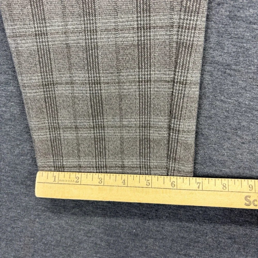 Banana Republic Dress Pants Mens 33x30 Gray Slim Tapered Window Pane Business