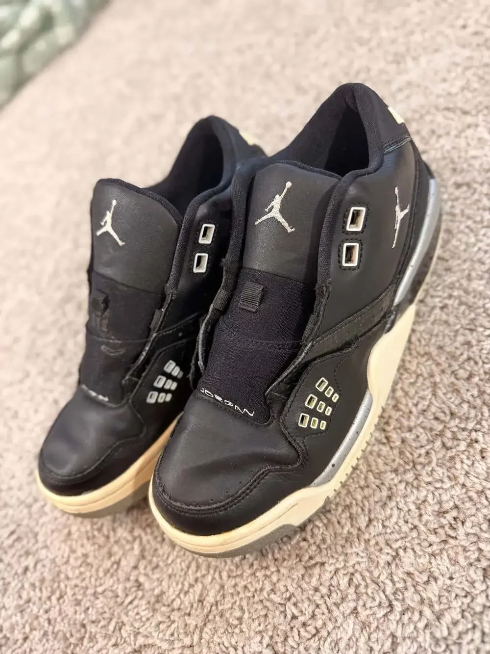 Jordan Flight 23 GS Black Grey Youth 6.5Y Sneakers Boys Girls Shoes‎ EUC