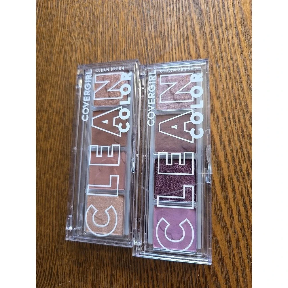 (2) COVERGIRL Clean Fresh Clean Color Eyeshadow‎ #242 & 222  Palettes