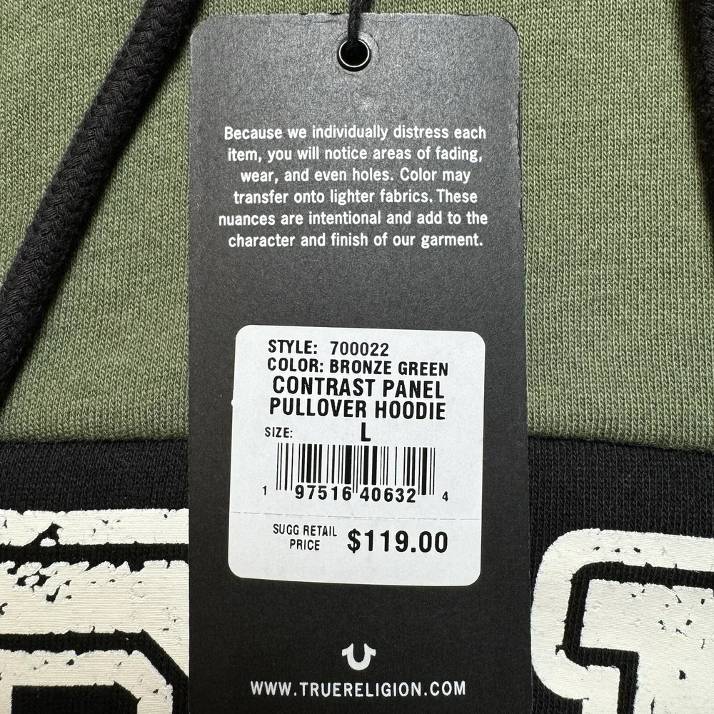 True Religion bronze green