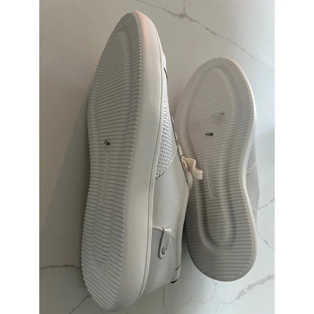 Rockport white leather