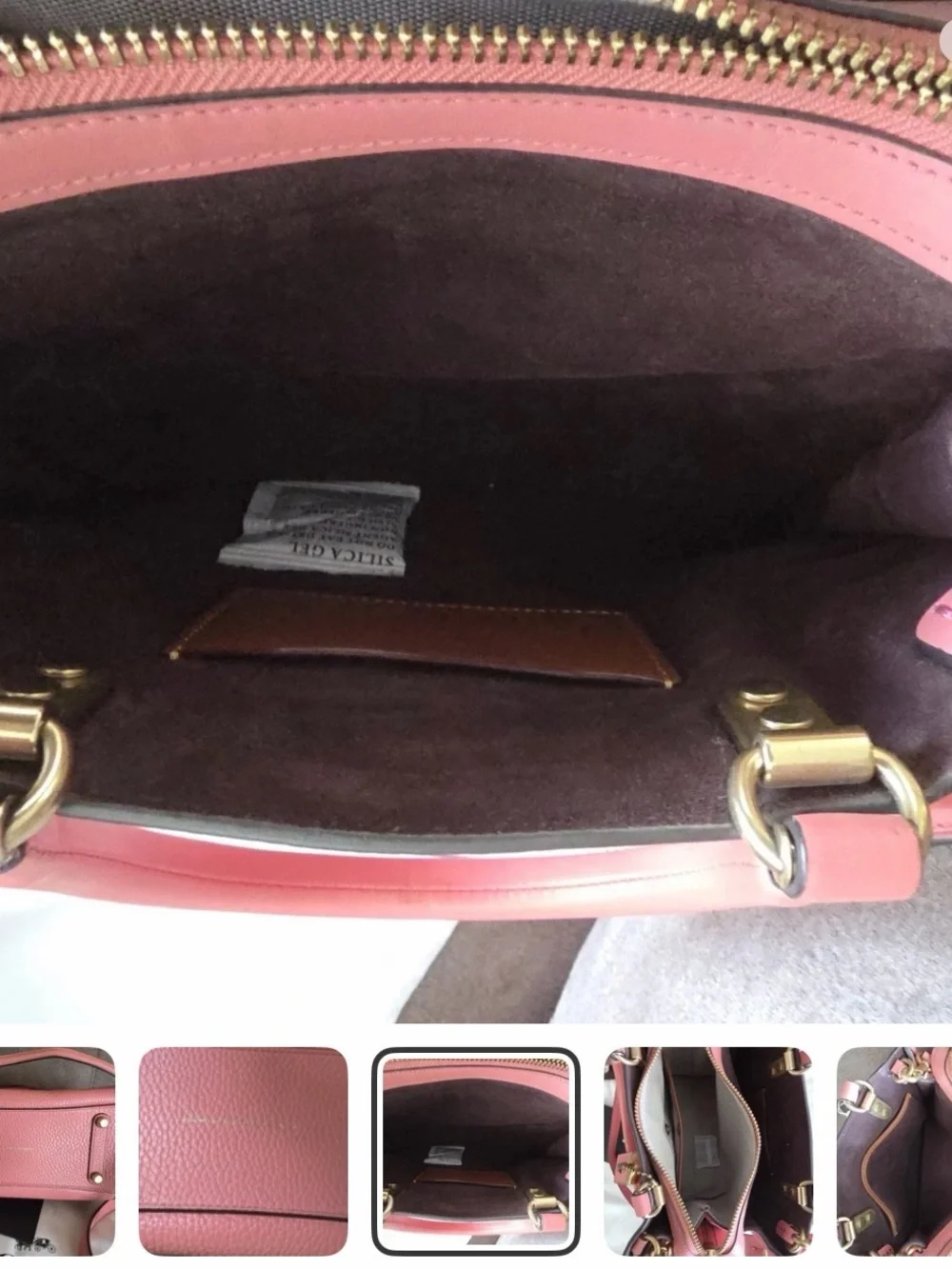 Coach pebbled leather