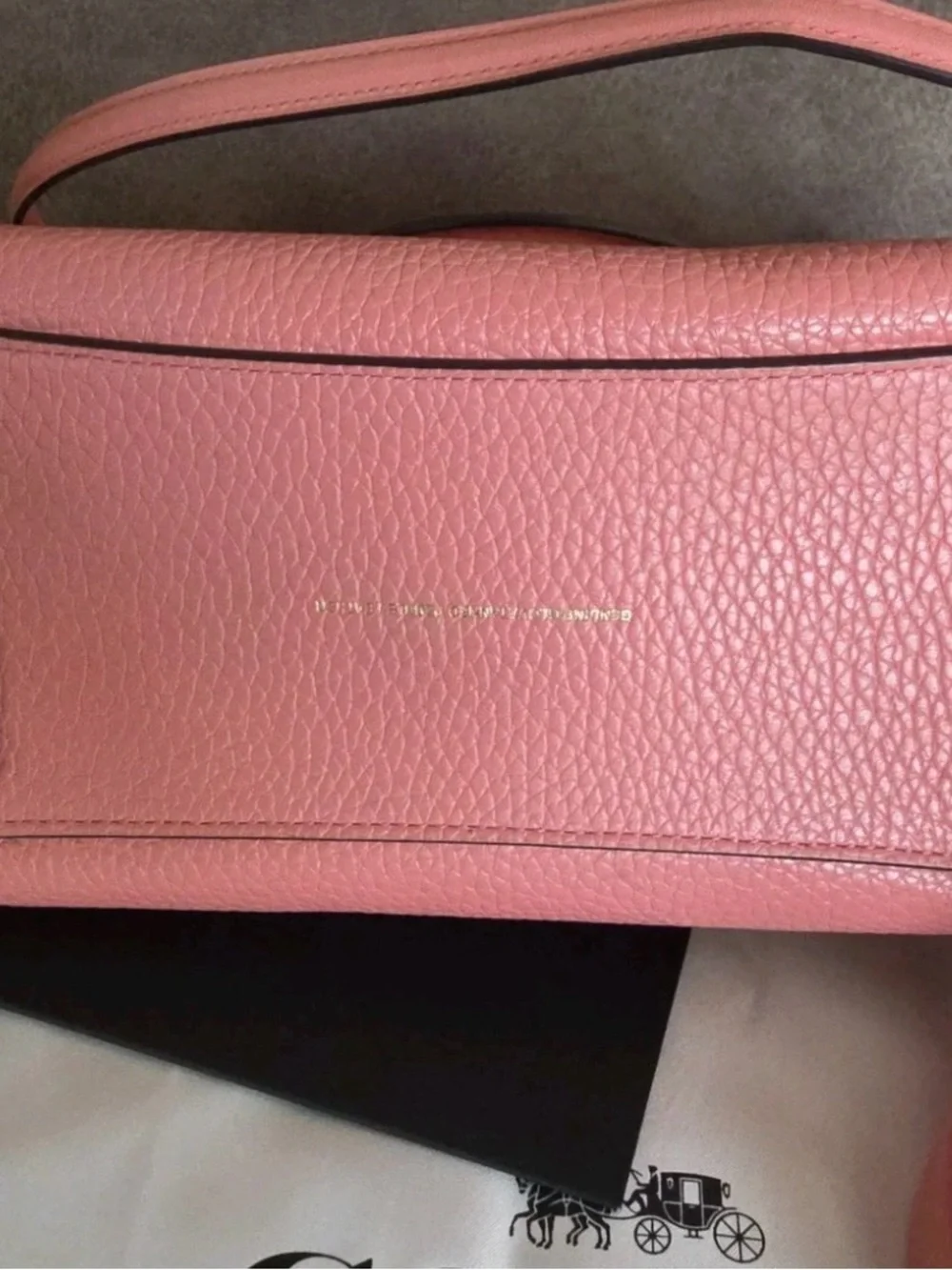 Coach pebbled leather