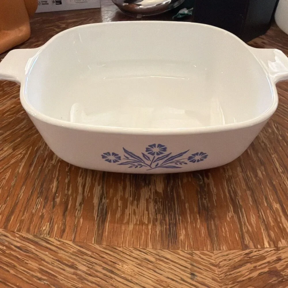 Vintage Corning Ware A 1 B Blue Cornflower 1 Quart Casserole Dish