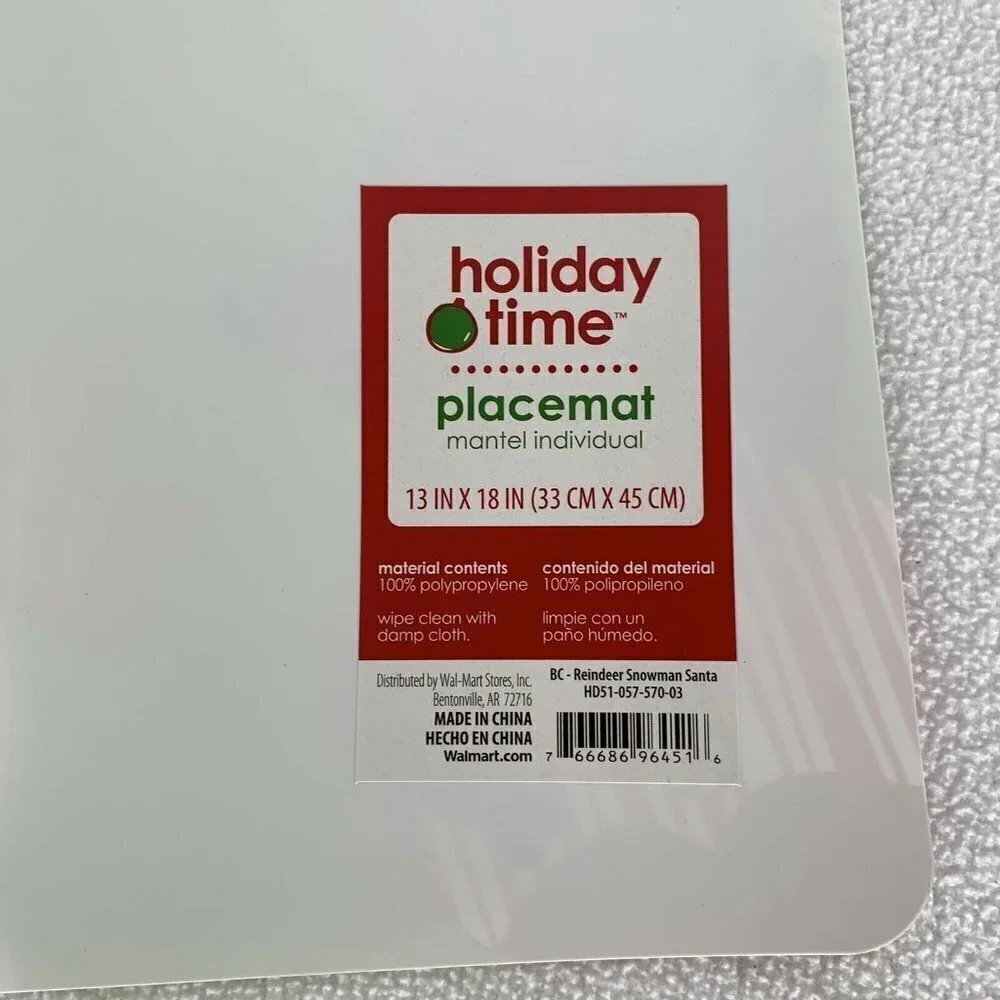 Holiday Time vinyl santa