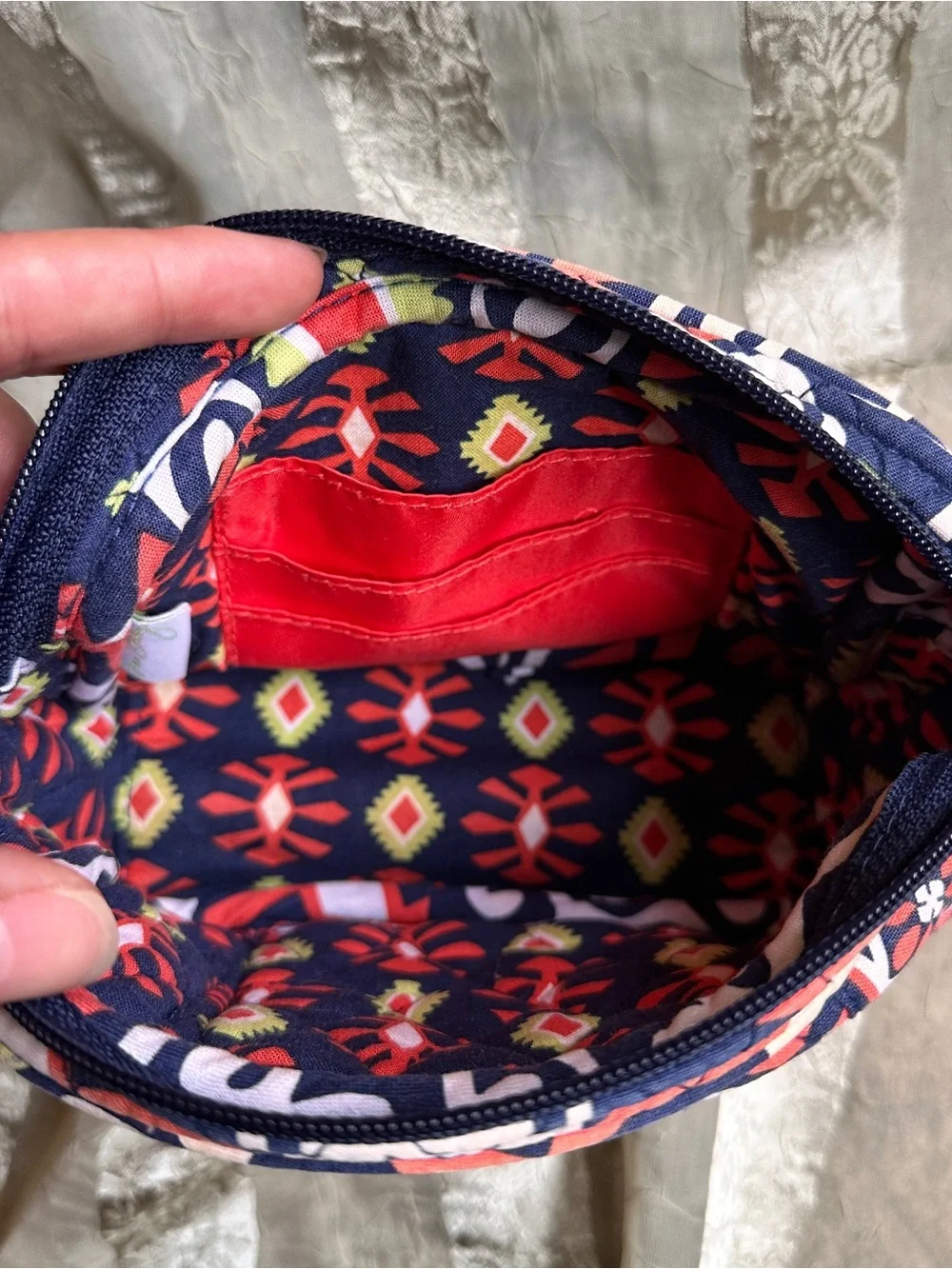 Vera Bradley compact quilted