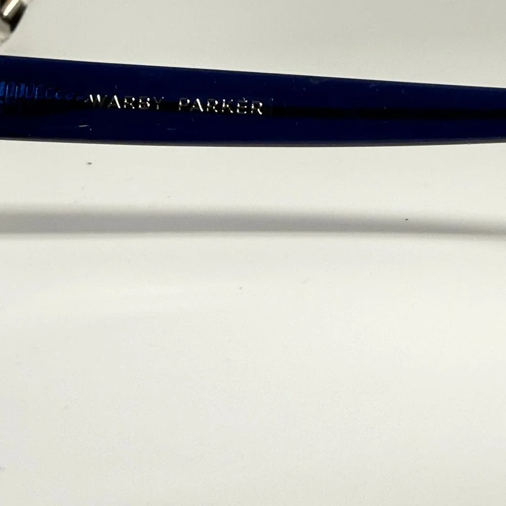 Warby Parker Everett 350 Sunglasses Navy Blue Square Frame 51-19-140 Mens Womens