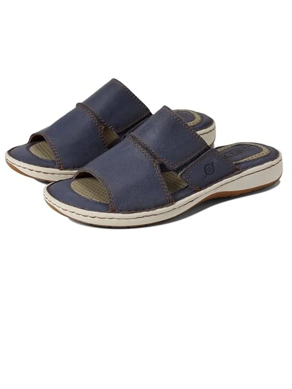 NWOB - BORN Men's Flores Blue Sandals Leather Upper – Size 10M