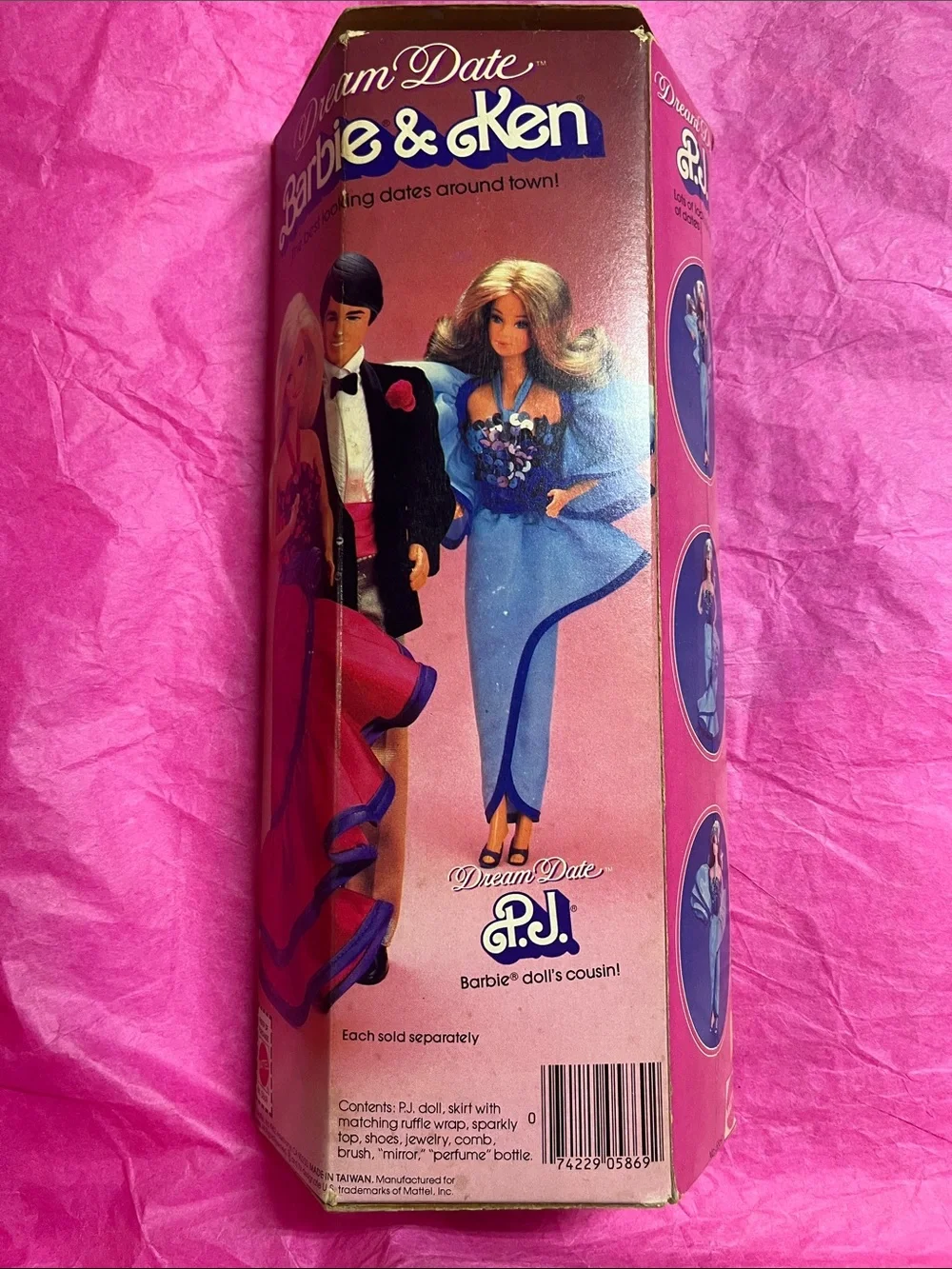 Mattel Dream Date PJ Doll in Satin Blue Gown with Sequin Bodice