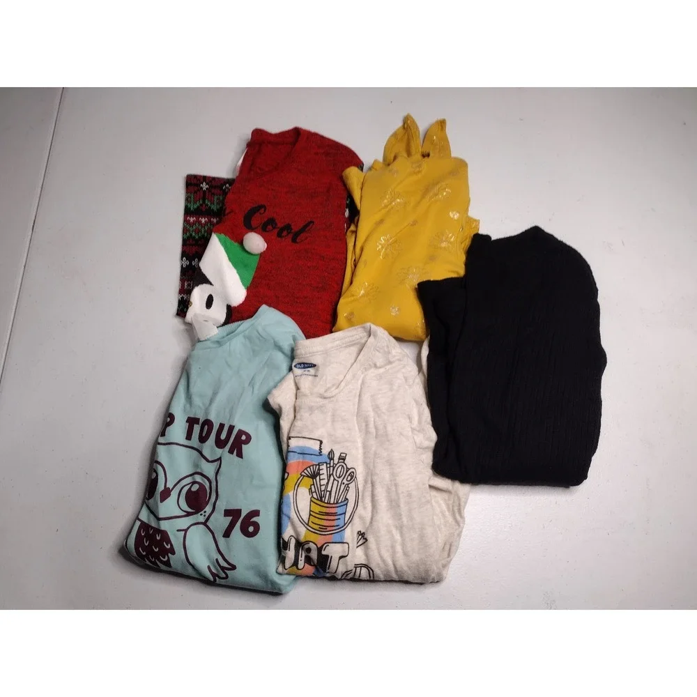 Kids Long‎ Sleeve Tops Bundle 5 Pieces size medium 7/8