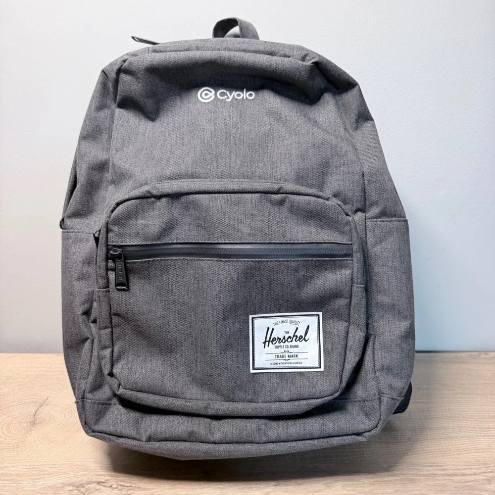 Herschel Supply Co Backpack Women Medium Grey Heathered Pop Quiz Cyolo Logo Bag