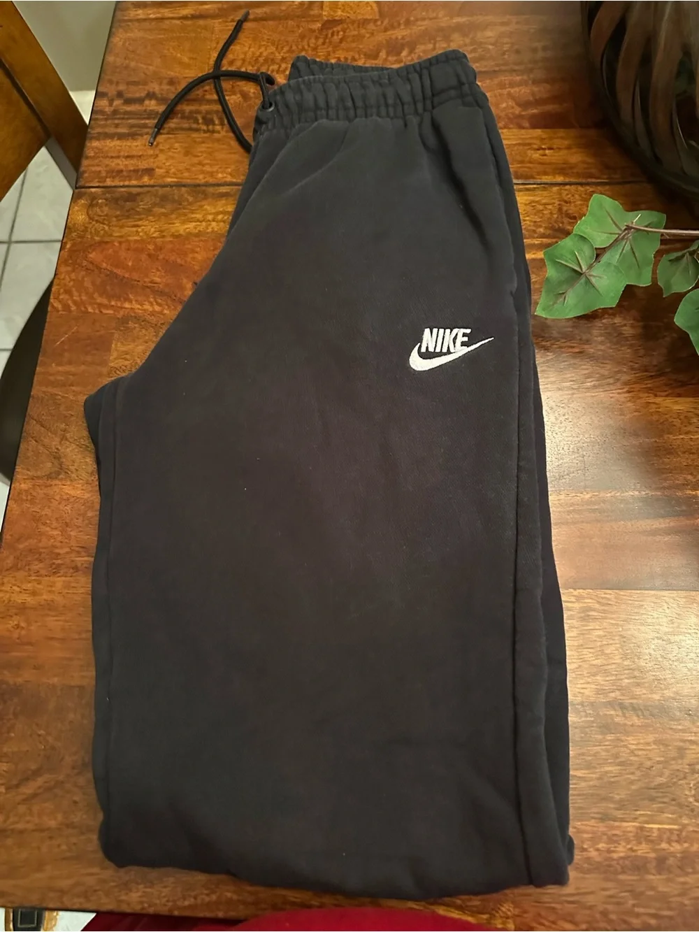 Nike Black Women’s Joggers with White Swoosh