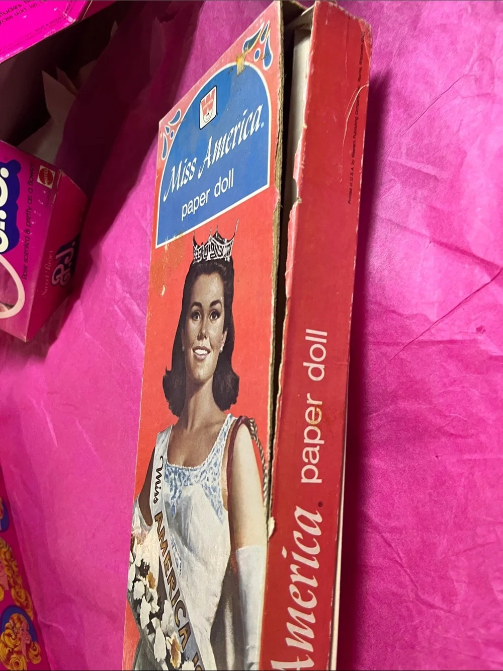 vintage 1974 Whitman Miss America paper doll set 29 piece wardrobe