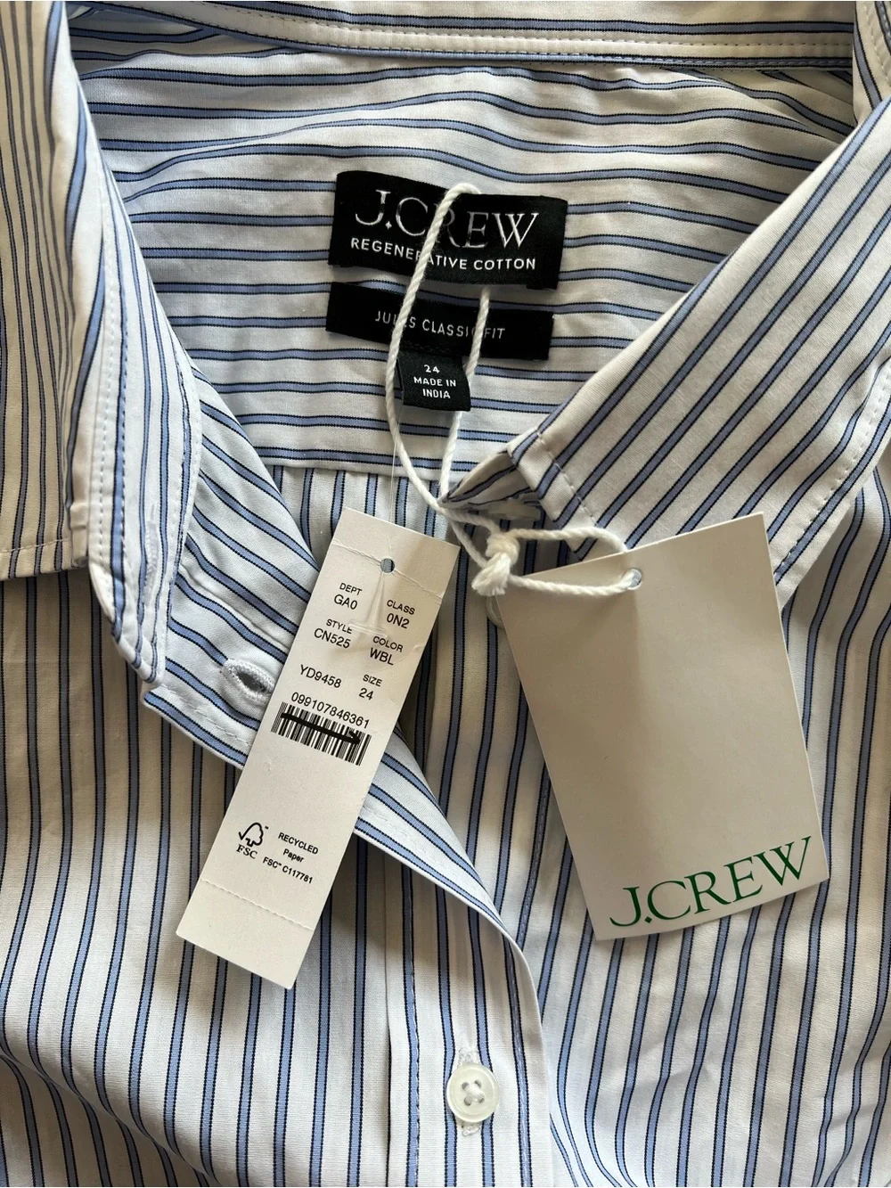 J. Crew ideal button