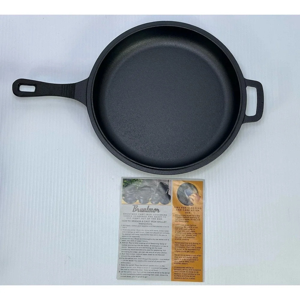 New Bruntmor Cast Iron Frying Pan‎ Or Lid  9.5