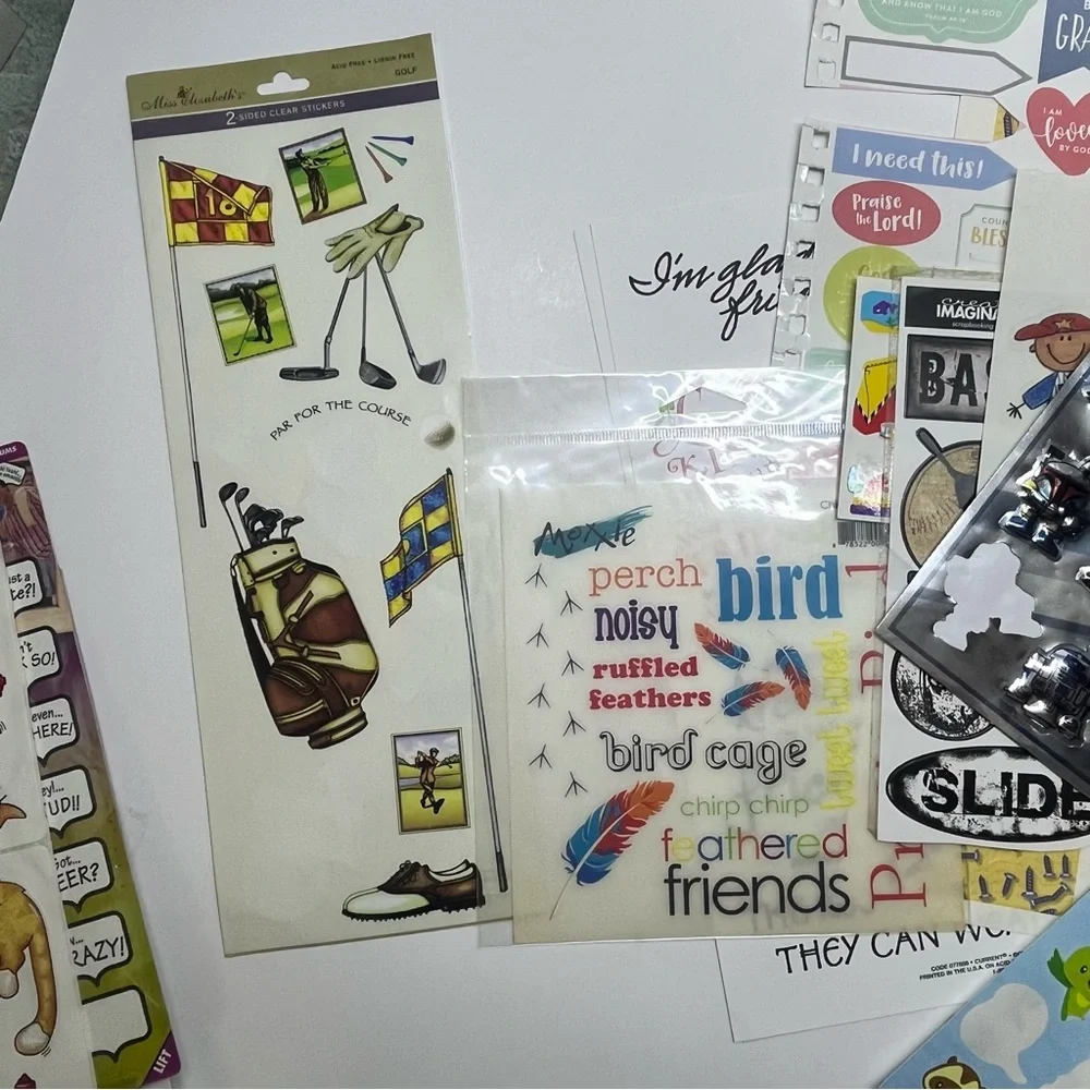 mixed sticker lot scrapbooking card making journaling crafts‎