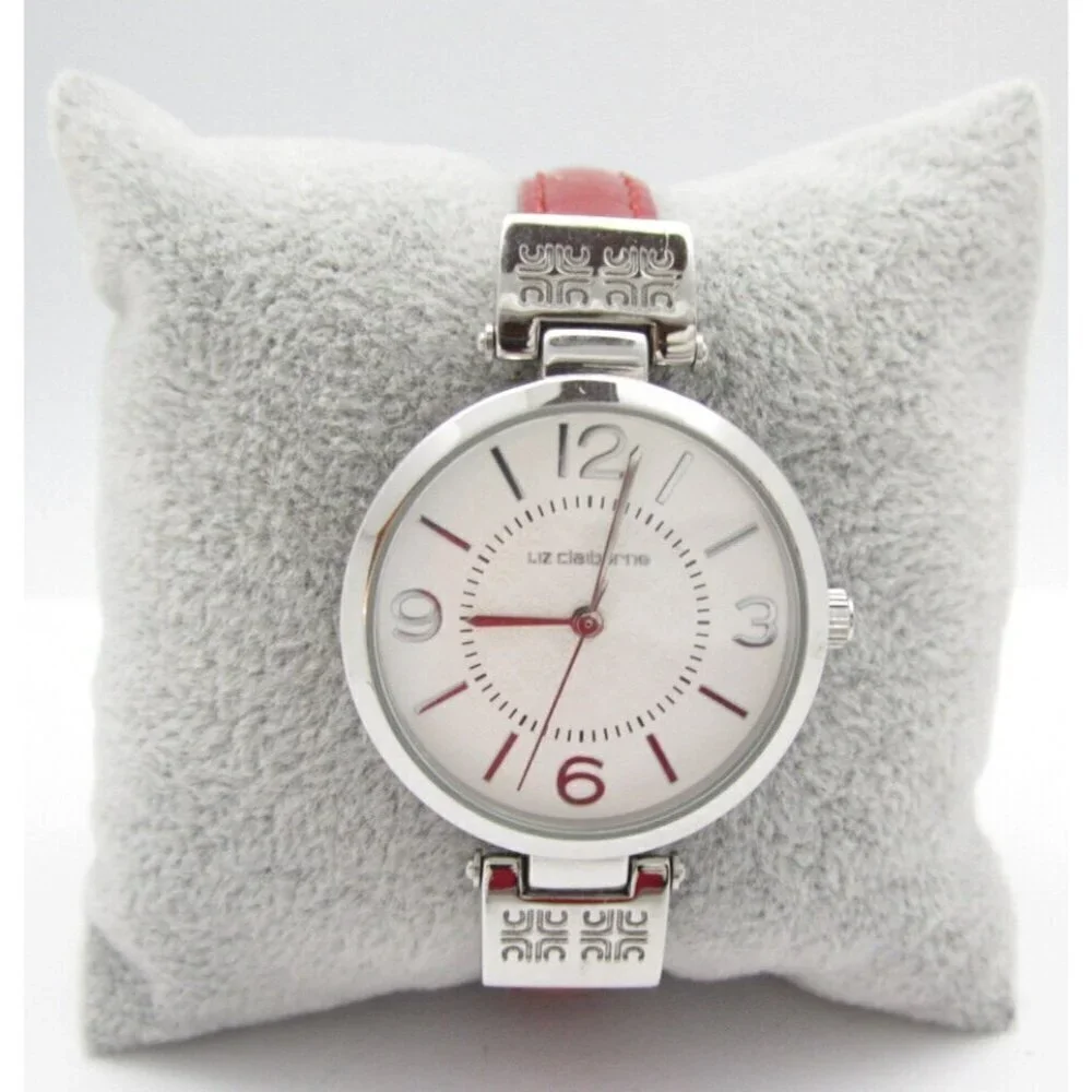 Women Liz Claiborne Quartz WR Analog 32mm Round‎ Watch (H523) 