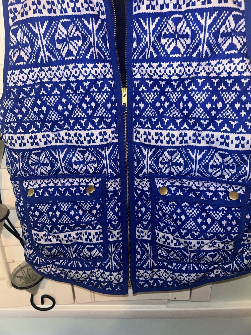 J. Crew sleeveless quilted