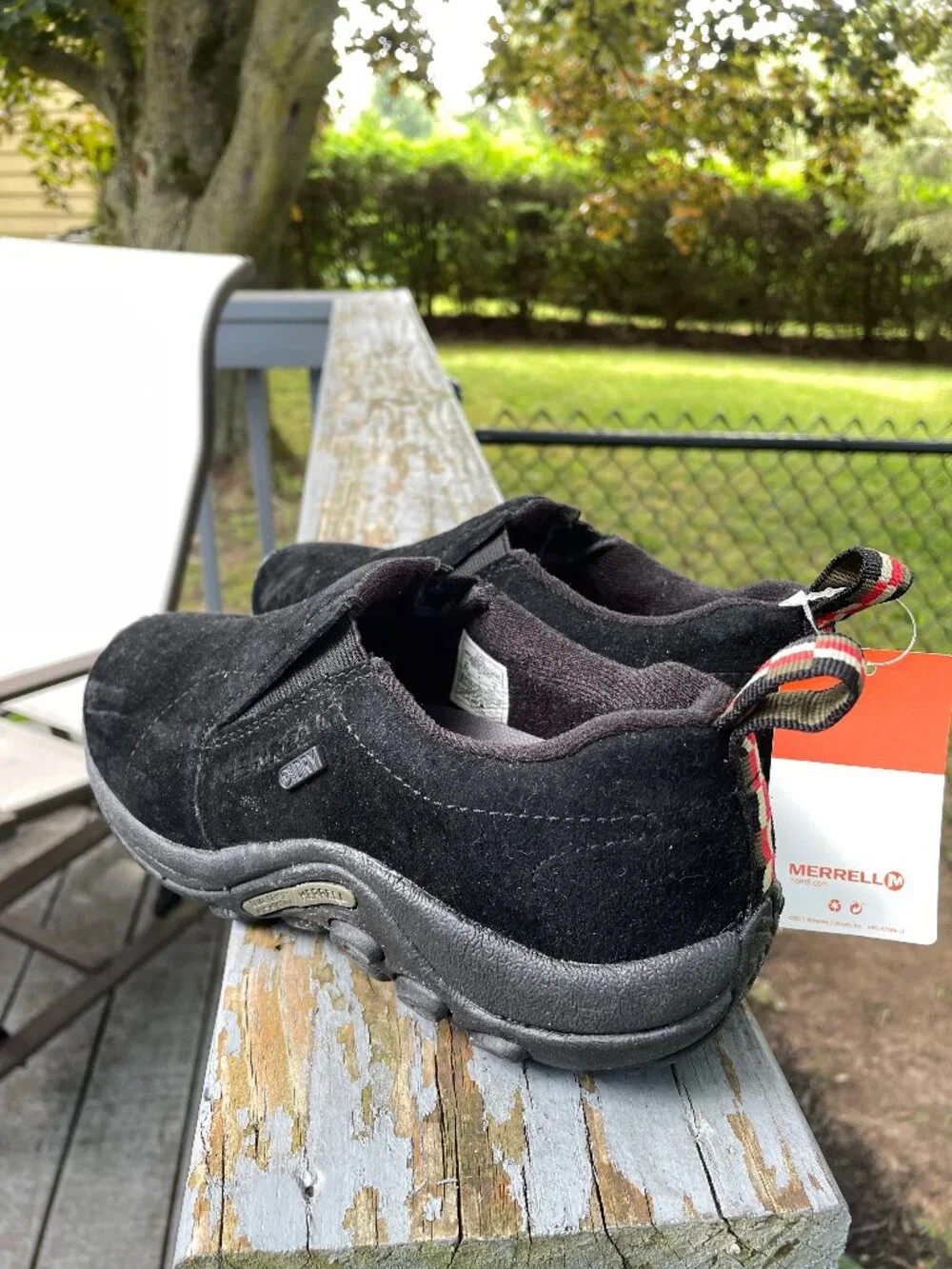 Merrell Slip On Jungle Moc Shoes Women 6.5 Black New With Tags