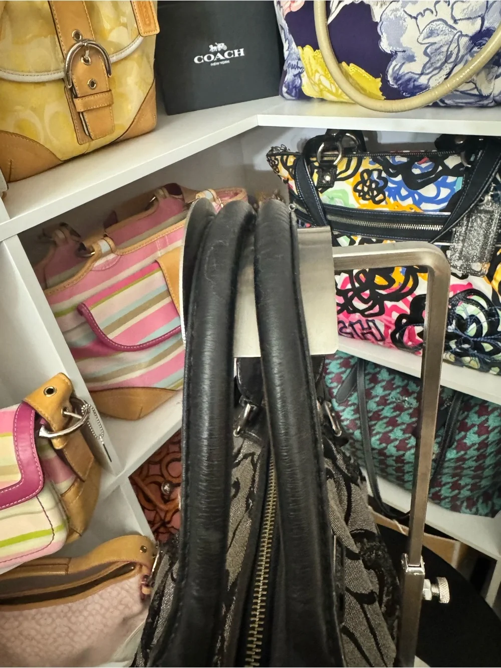 Coach satchel signature