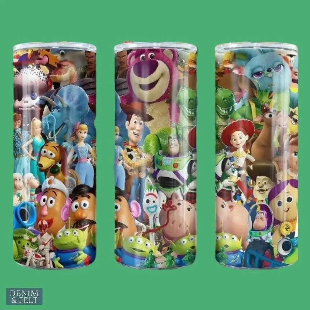 Toy Story Characters Pixar 20oz Tumbler Stainless Steel Insulated‎ Cup NEW