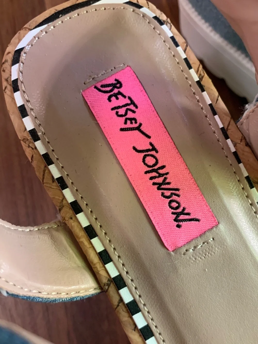 Betsey Johnson denim plastic
