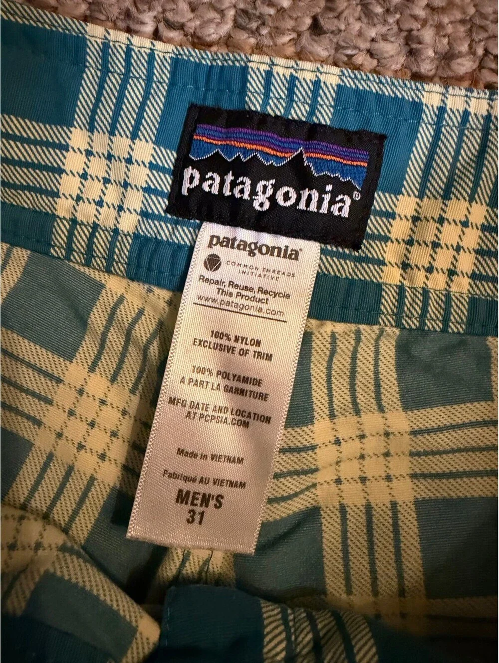 Patagonia great plaid