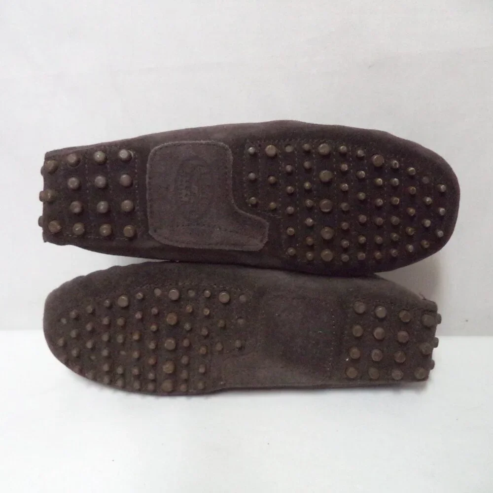 Emu Ridge Australia Suede genuine shearling lined slipper loafers Men Size Sz 7