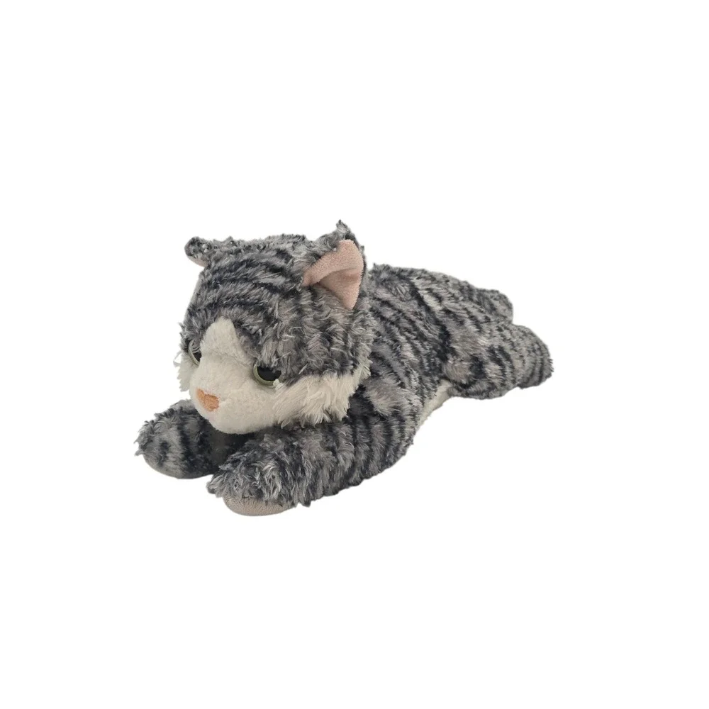 Aurora Grey Tabby Cat‎ Plush Stuffed Animal White Striped Kitten 2015