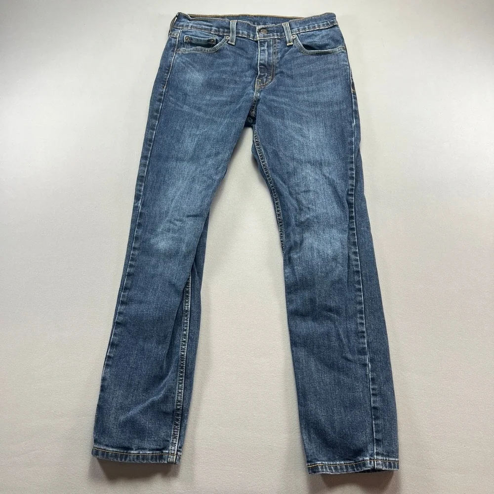 Levi's 511 Jeans Men 30x30 Blue Denim Red Tab Comfort Mid Rise Grunge Streetwear